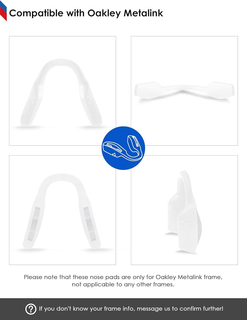 BLAZERBUCK Replacement Nose Piece Nose Pads for Oakley Metalink OX8153 Eyeglasses - Image 5